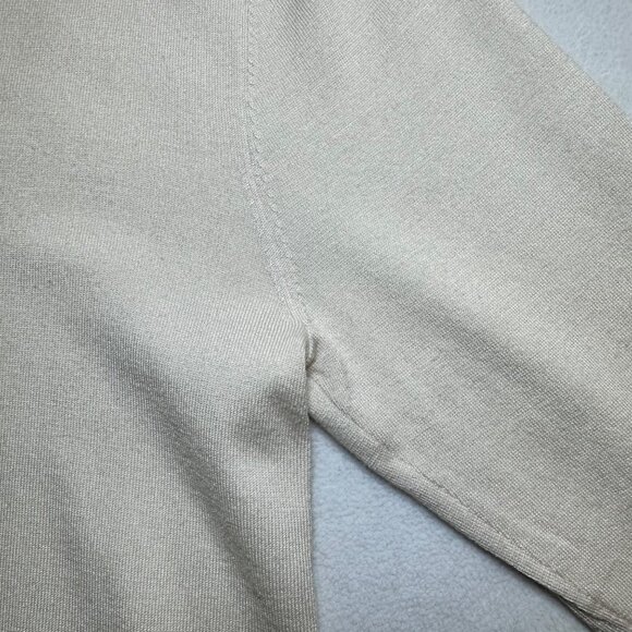 La Perla Womens Silk Lightweight Knit Sweater Top Size 10 US Ivory READ - Picture 5 of 15